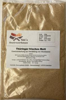 Thüringer frisches Mett Gewürzmischung - ab 100gr - 1Kg Gewürzzubereitung